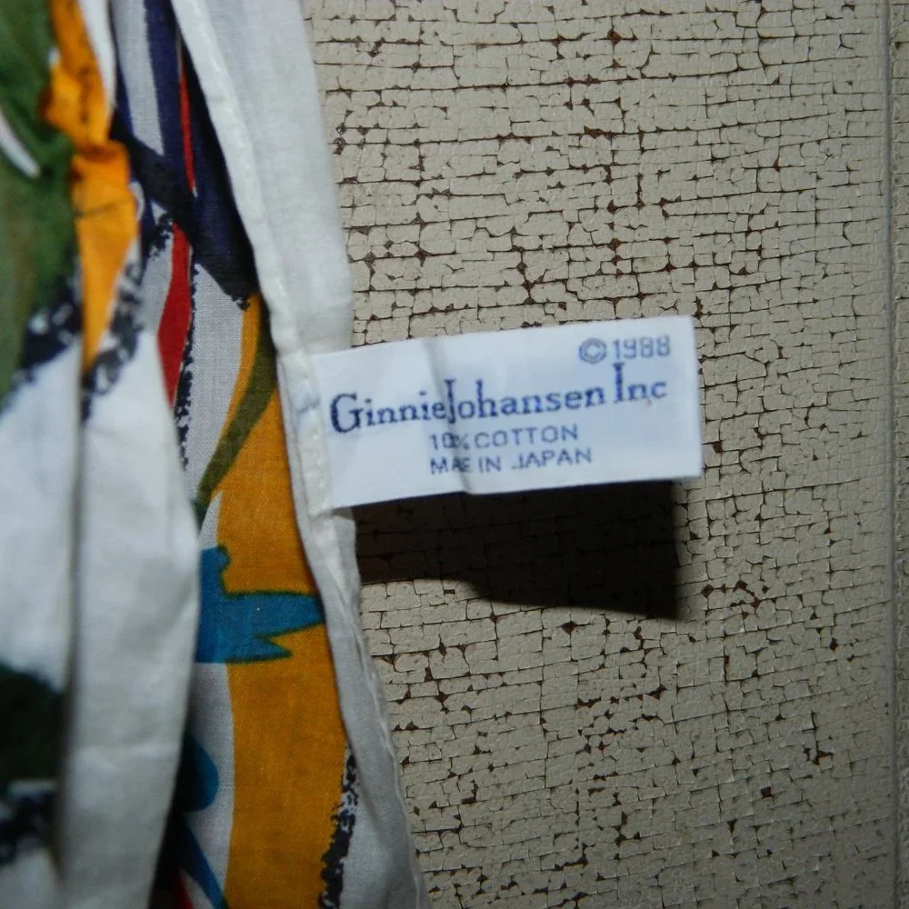 Vintage Ginnie Johansen Inc Cotton Scarf 1988